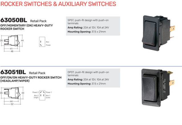 LANDCRUISER 79 SERIES SWITCH BLANK
